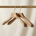 Natural Camphor Wood Wide Shoulder Hanger
