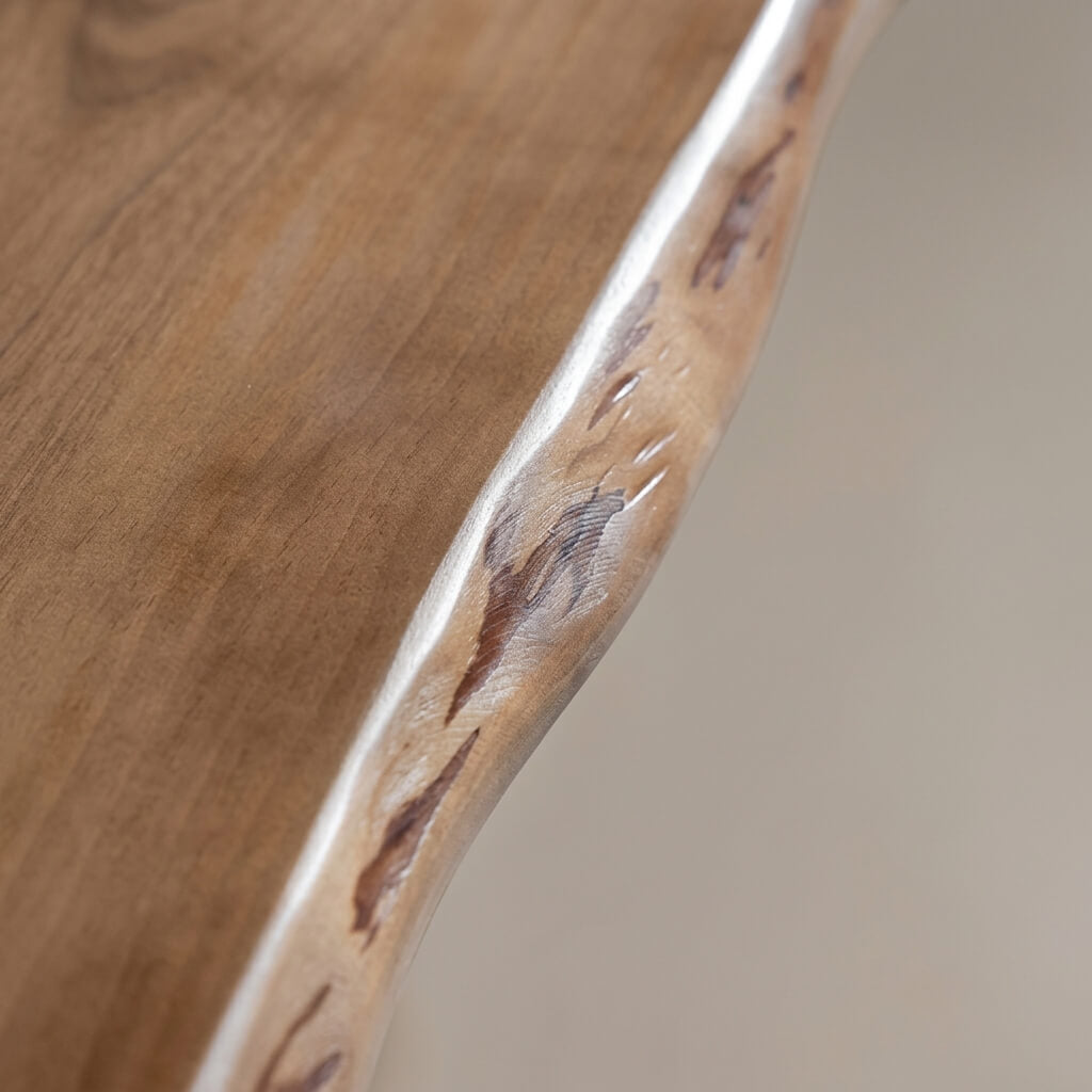 Natural 2-Tier Solid Pine Wood Console Table