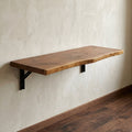 Natural Live Edge Wall-Mounted Folding Desk