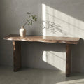 Natural Solid Pine Wood Console Table