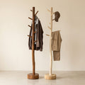 Natural Solid Wood Tree Coat Rack