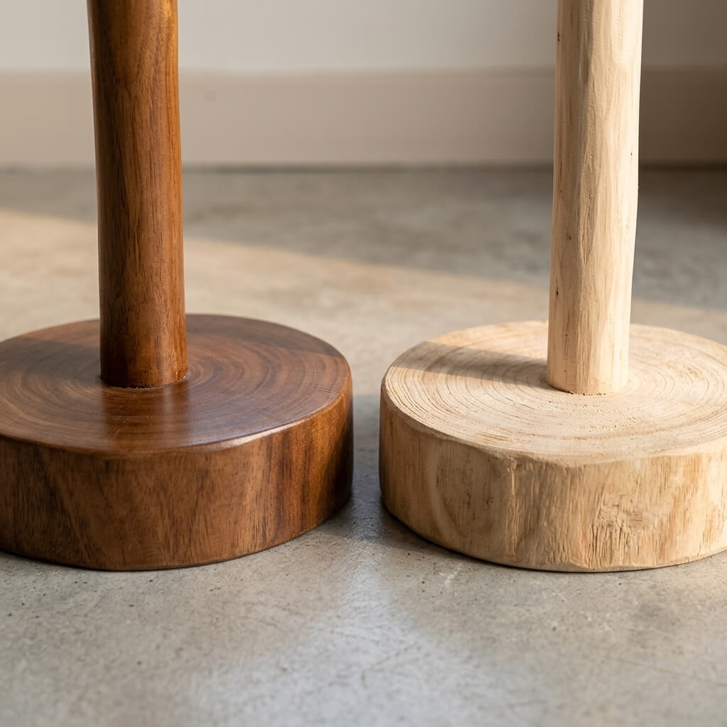 Natural Solid Wood Tree Coat Rack