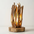 Rustic Campfire Branch Table Lamp