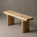 Rustic Solid Cypress Wood Bench