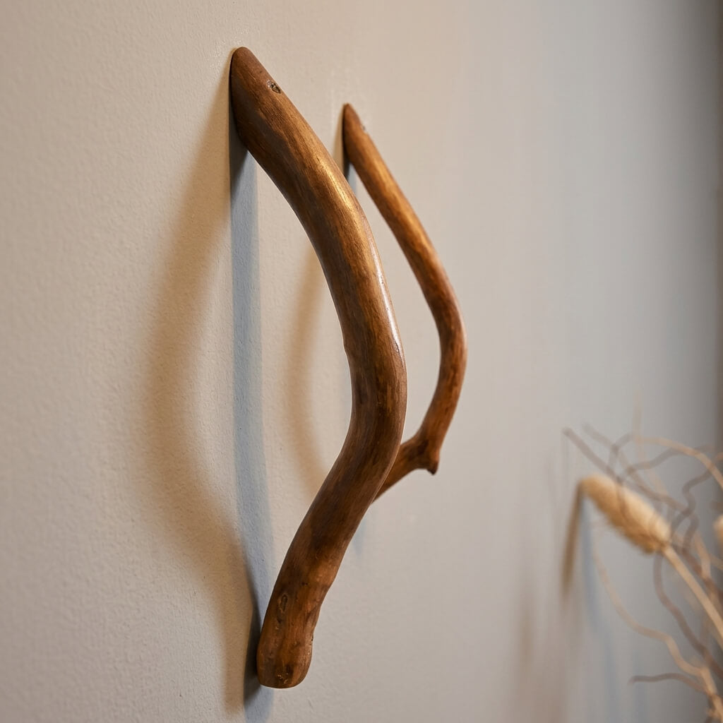 Rustic Solid Wood Branch Door Handle