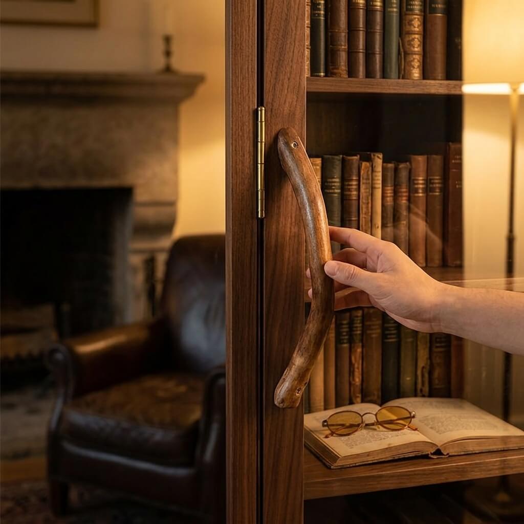 Rustic Solid Wood Branch Door Handle