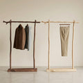 Rustic Solid Wood Clothing Rack