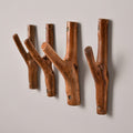 Rustic Wooden Branch Hooks for Wall