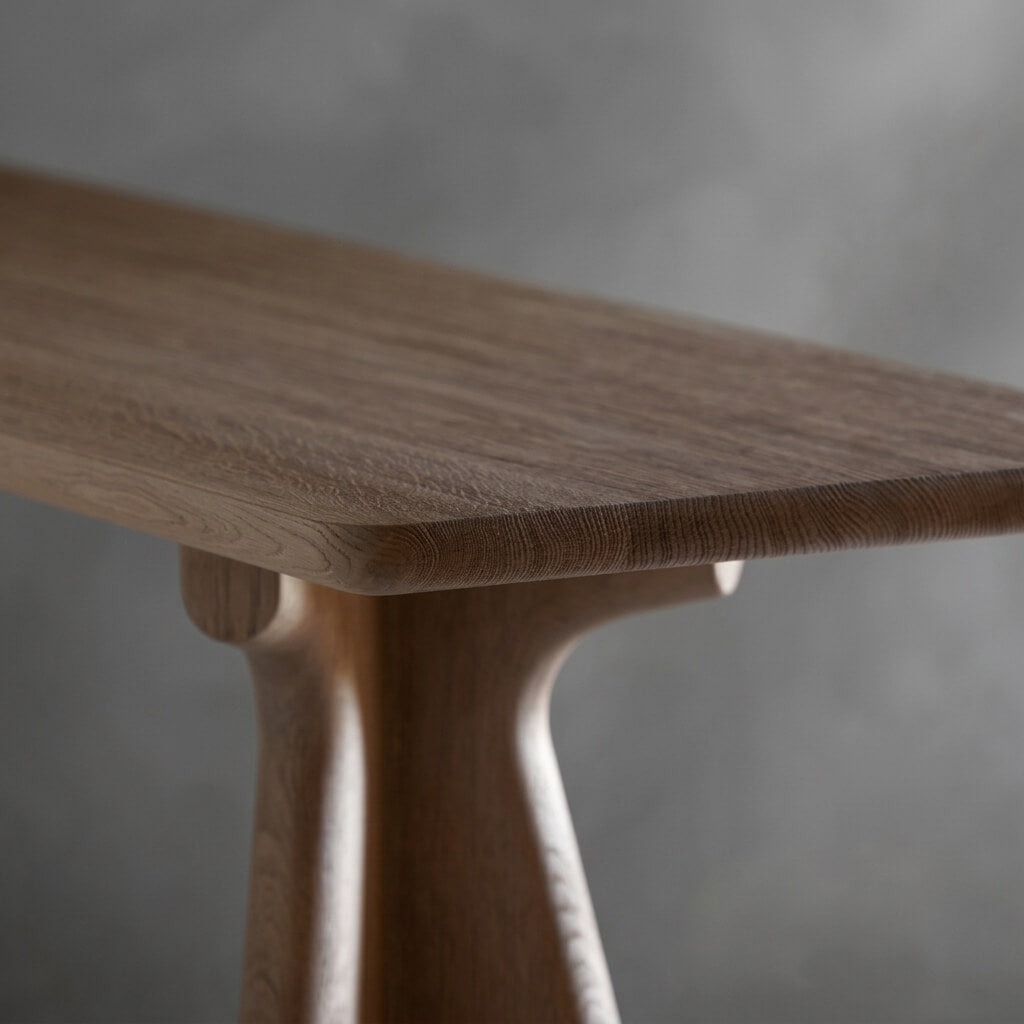 Scandi Minimalist Solid Wood Console Table