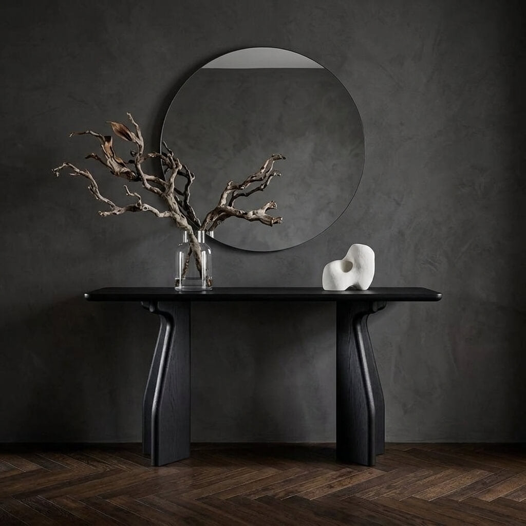 Scandi Minimalist Solid Wood Console Table