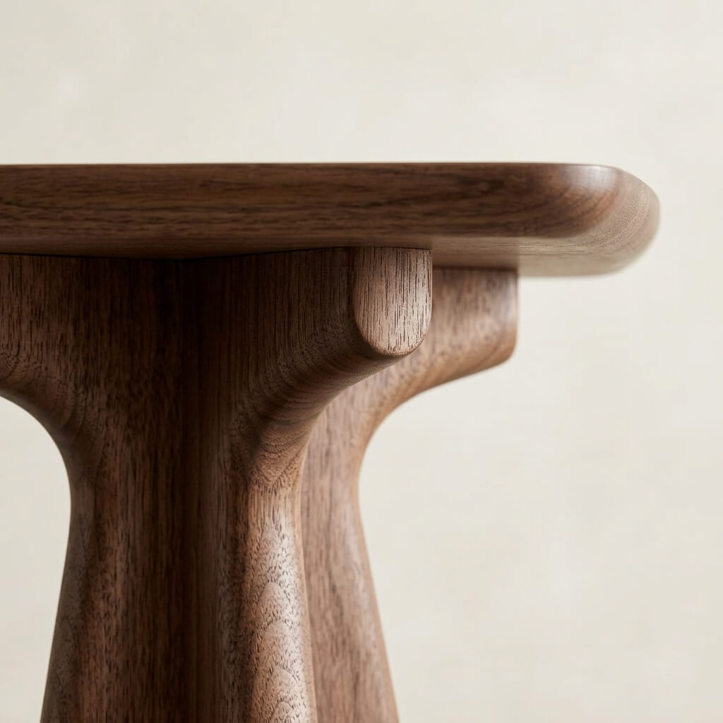 Scandi Minimalist Solid Wood Console Table
