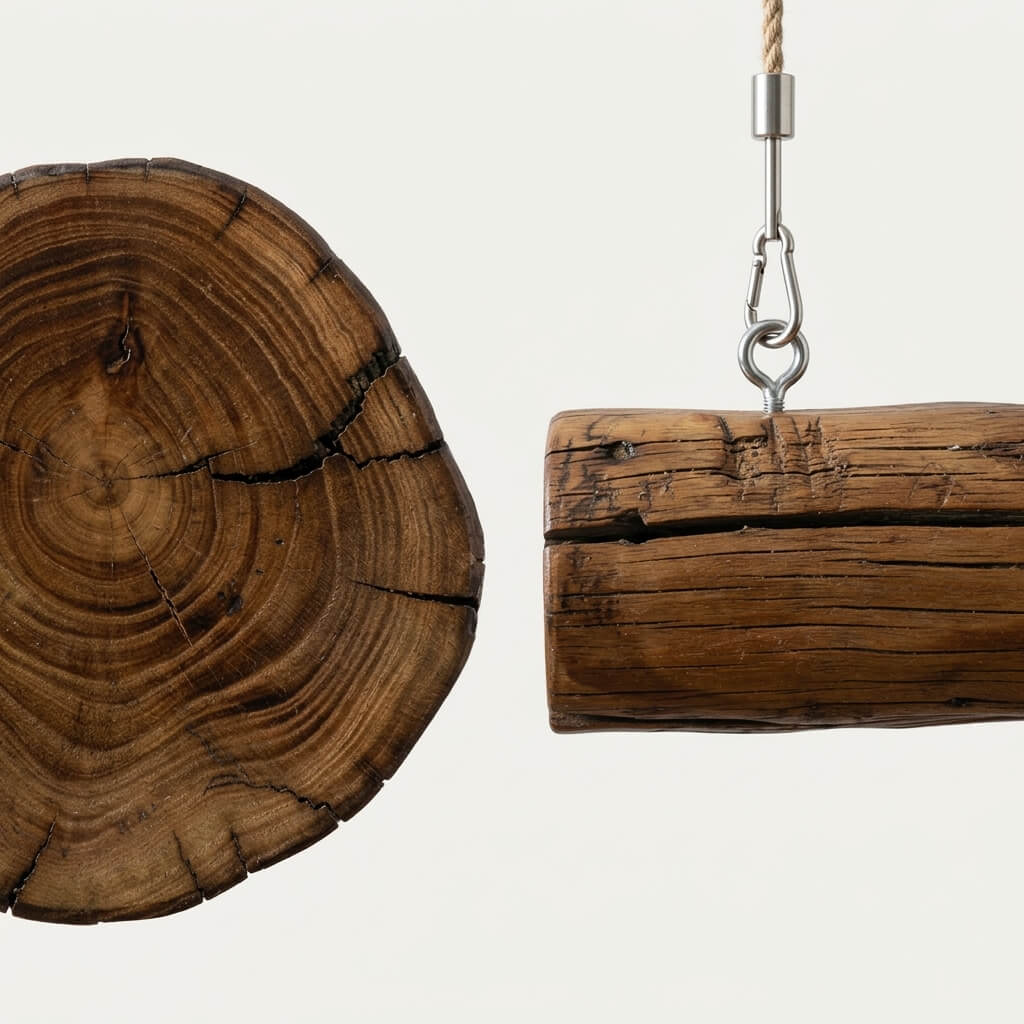 Wabi-Sabi Solid Wood Branch Chandelier